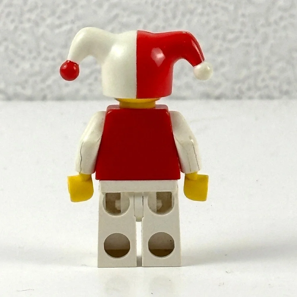LEGO Jester Minifigure Unisex OS Red White Vintage Castle Harlequin‎ 1990s